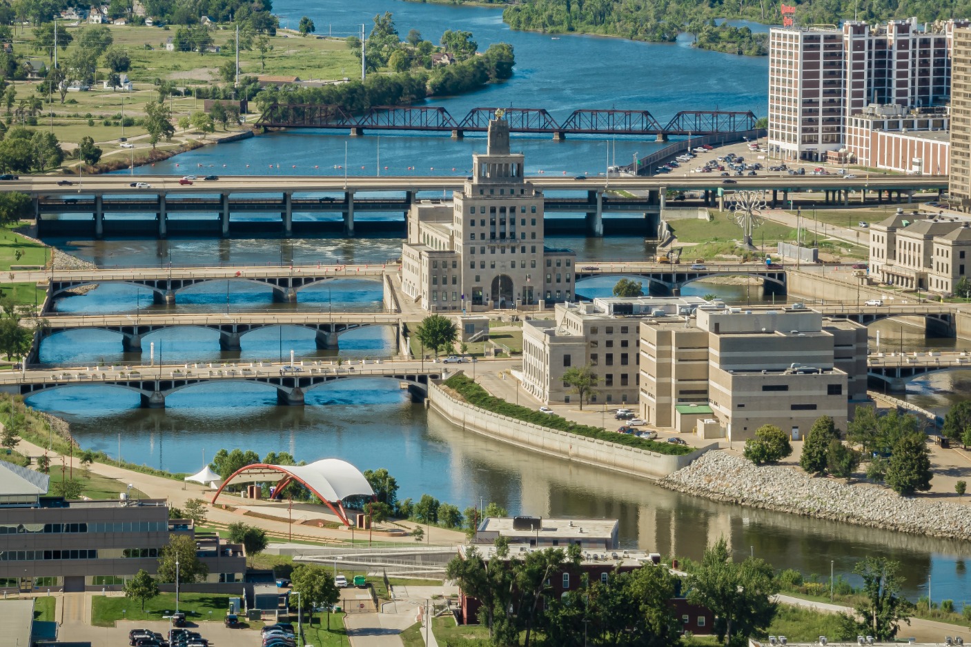 Aerial Photo of Cedar Rapids, Iowa